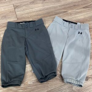 Under Armour girls softball pants x2 small
